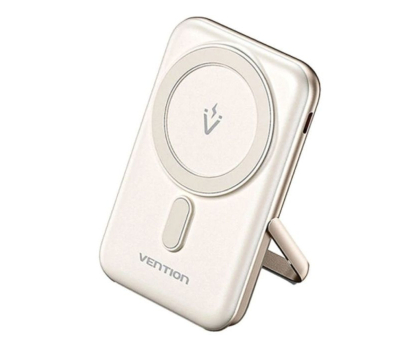 Powerbank Vention Bezprzewodowy magnetyczny powerbank 20W PD 10000 mAh biały